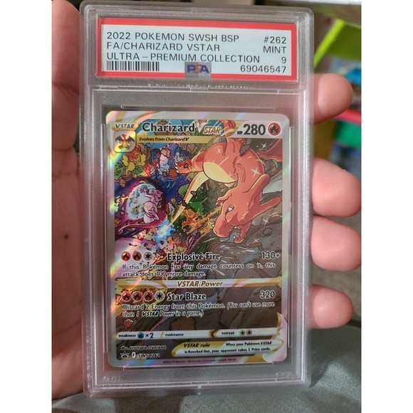 Pokémon TCG Charizard VSTAR SWSH Black Star Promos SWSH262 Holo Promo PSA 9 - Picture 1 of 4